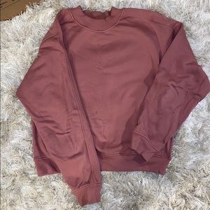 LULULEMON PALE PINK CREWNECK